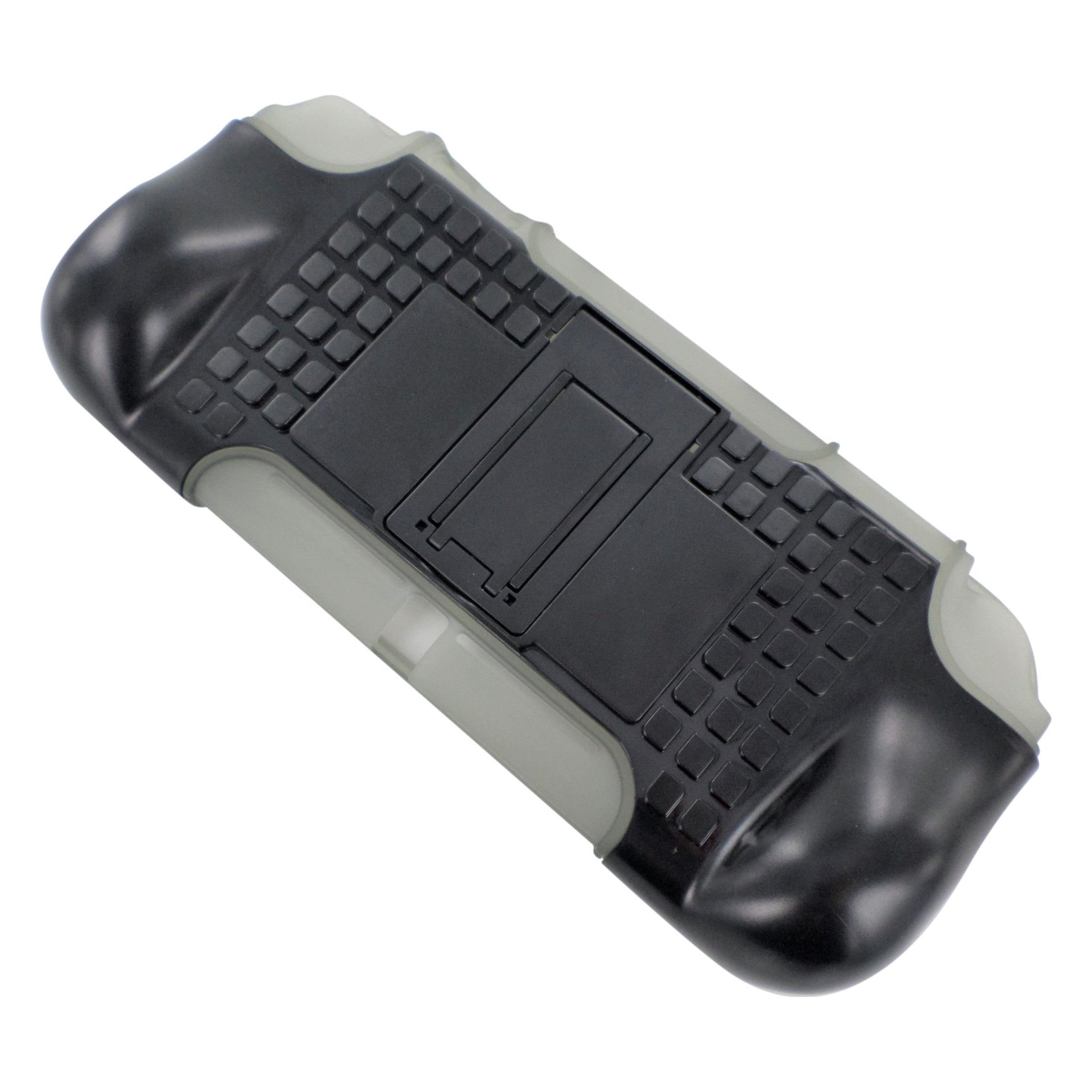 Protective case for Nintendo Switch Lite TPU ergonomic with built in stand & game storage - Grey & Black | ZedLabz