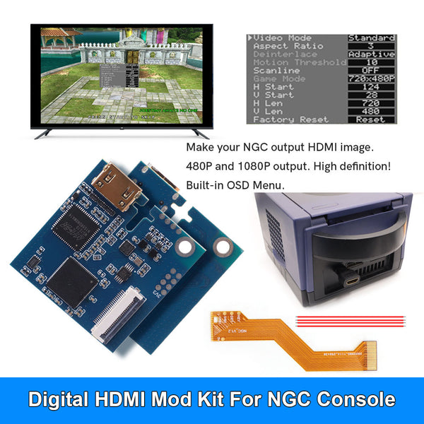 Internal HDMI mod kit for GameCube 1080p digital | Hispeedido