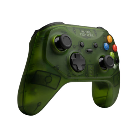 Hunter wireless 2.4G controller gamepad for Original Xbox [OG xbox] - Clear Green | Retro Fighters