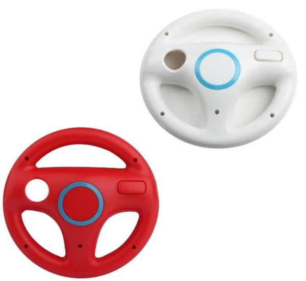 Racing Steering Wheel for Nintendo Wii controller wireless - White & Red | ZedLabz