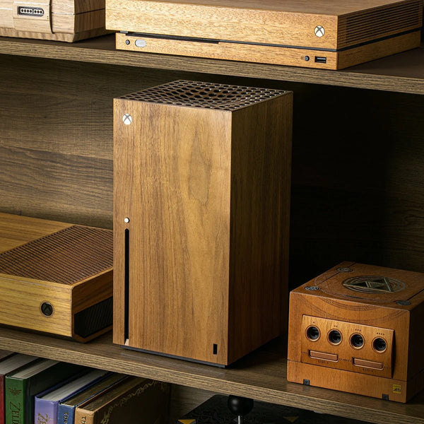 Real wood veneer kit for Microsoft Xbox Series X console | Rose Colored Gaming