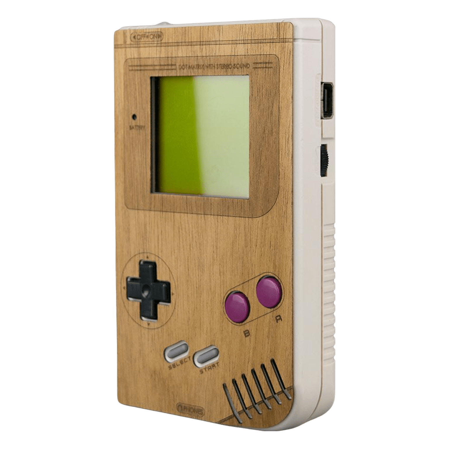 Real wood veneer kit for Nintendo Game Boy DMG-01 Original handheld console self adhesive | Rose Colored Gaming
