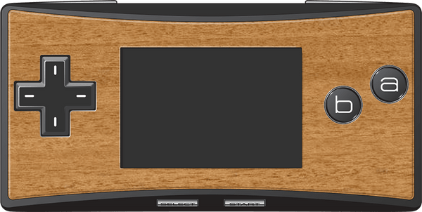 Real wood veneer kit for Nintendo Game Boy Micro console - Mahogany | Rose Colored Gaming