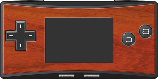 Real wood veneer kit for Nintendo Game Boy Micro console - Padauk | Rose Colored Gaming
