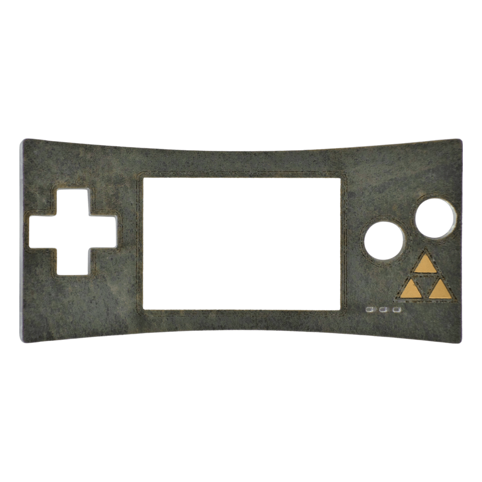 Real wood veneer kit for Nintendo Game Boy Micro console - Stone Zelda Mystique Edition | Rose Colored Gaming - 1