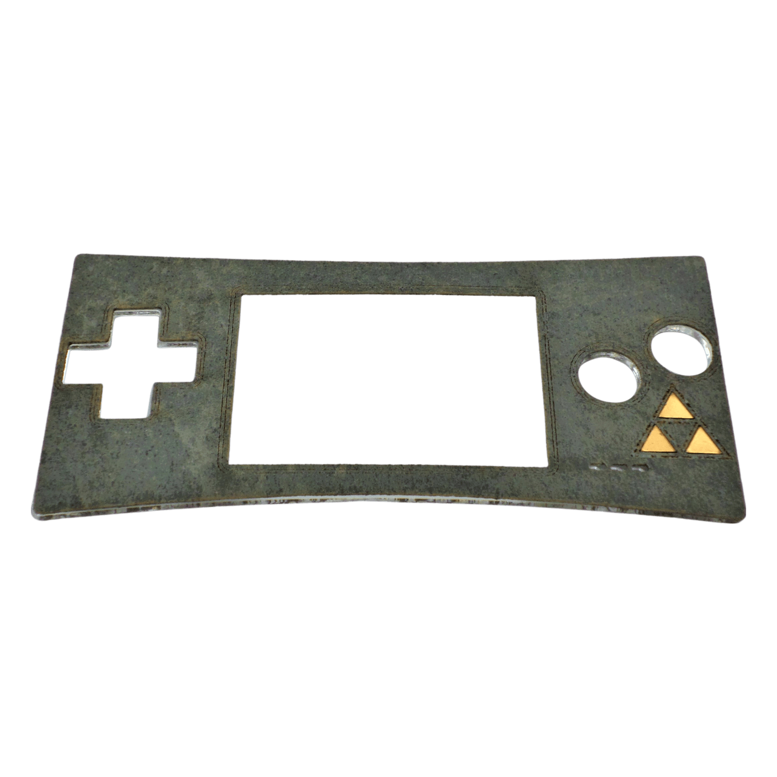 Real wood veneer kit for Nintendo Game Boy Micro console - Stone Zelda Mystique Edition | Rose Colored Gaming - 2