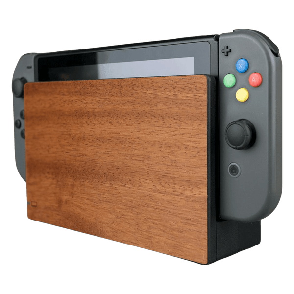 Real wood veneer kit for Nintendo Switch console dock self adhesive - Padauk | Rose Colored Gaming