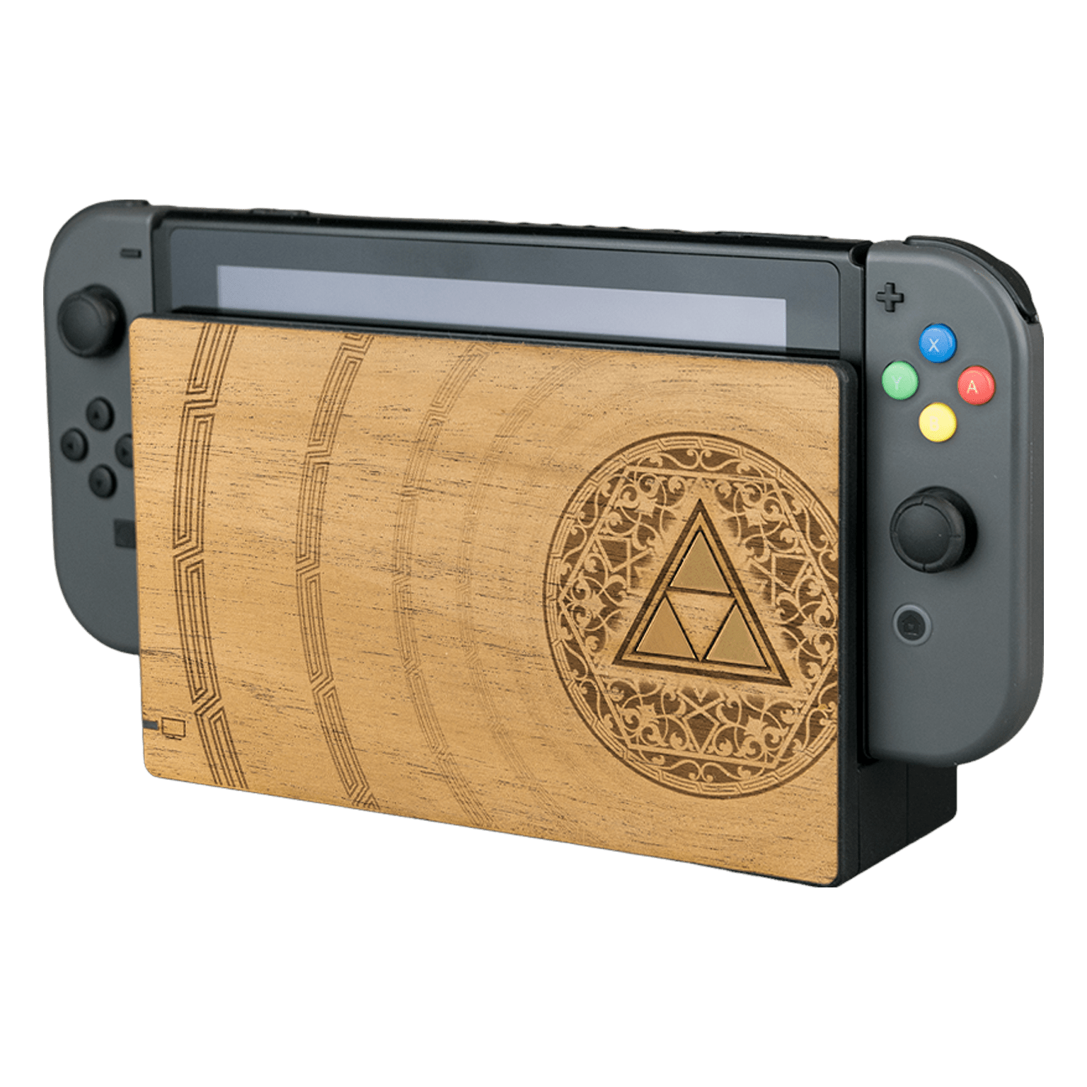 Real wood veneer kit for Nintendo Switch console dock self adhesive - Zelda themed | Rose Colored Gaming