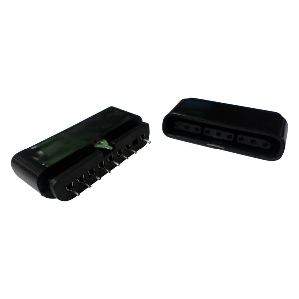Replacement 8 pin female controller connector port for PS2 console Sony Playstation 2- 2 pack black | ZedLabz