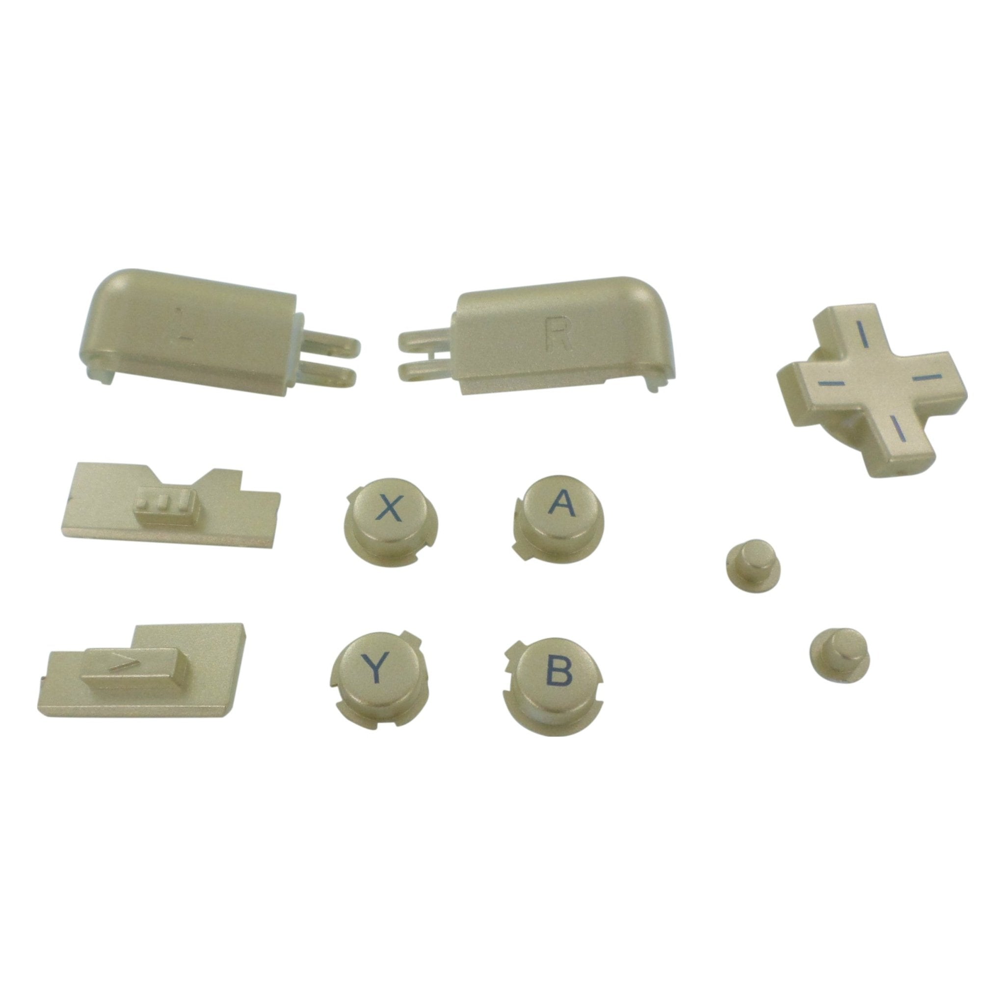 Replacement Button Set For Nintendo DS Lite - Metallic Gold | ZedLabz