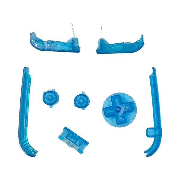 Replacement Button Set For Nintendo Game Boy Advance - Clear Blue | ZedLabz