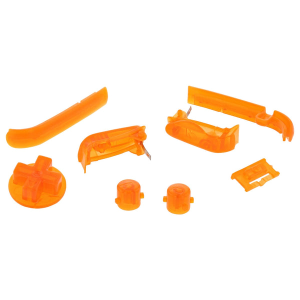 Replacement Button Set For Nintendo Game Boy Advance - Clear Orange | ZedLabz
