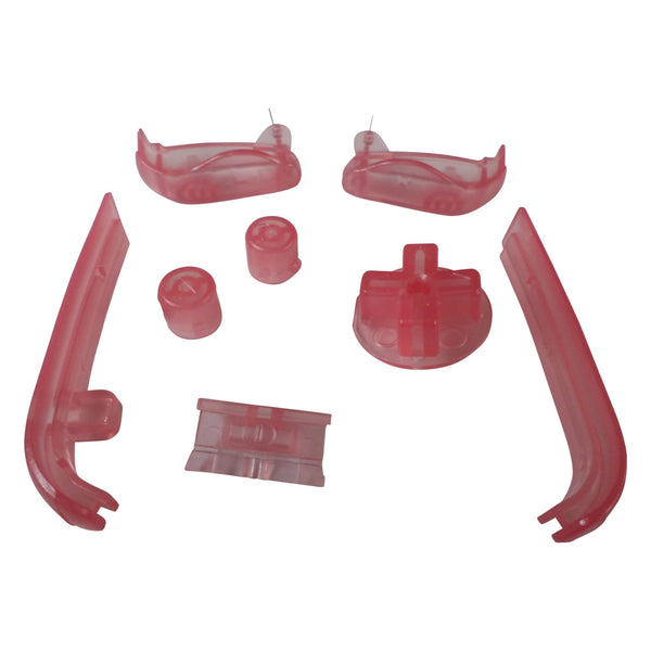 Replacement Button Set For Nintendo Game Boy Advance - Clear Pink | ZedLabz