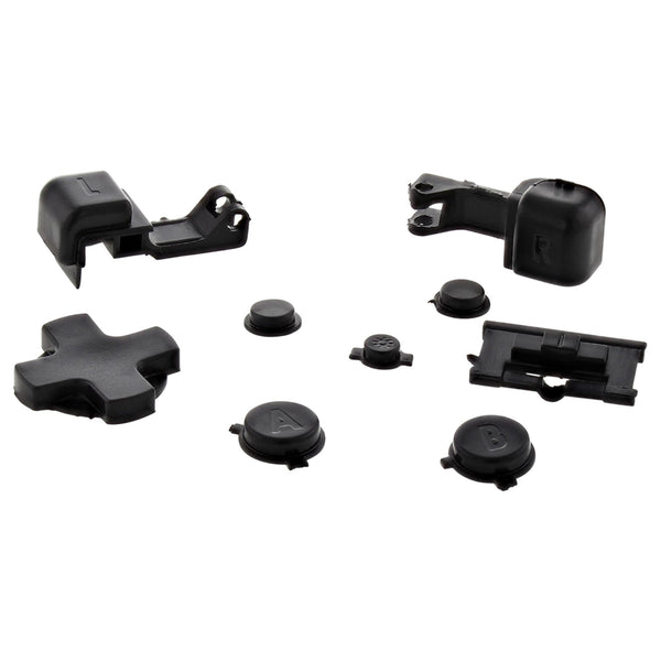 Replacement Button Set For Nintendo Game Boy Advance SP - Black | ZedLabz