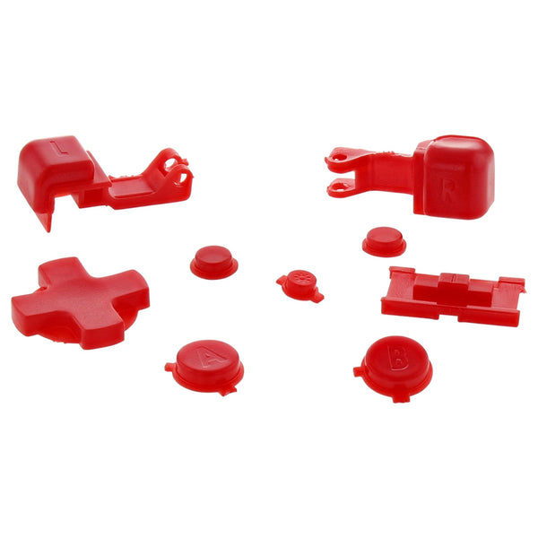 Replacement Button Set For Nintendo Game Boy Advance SP - Red | ZedLabz