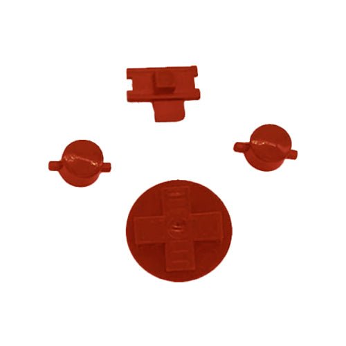 Replacement Button Set For Nintendo Game Boy DMG-01 - Dark Red | ZedLabz