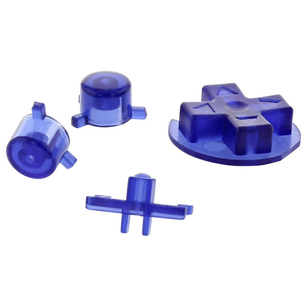 Replacement Button Set For Nintendo Game Boy Pocket - Clear Purple | ZedLabz
