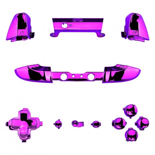 Replacement Button Set For Xbox One Slim 1708 Controller - Chrome Purple | ZedLabz