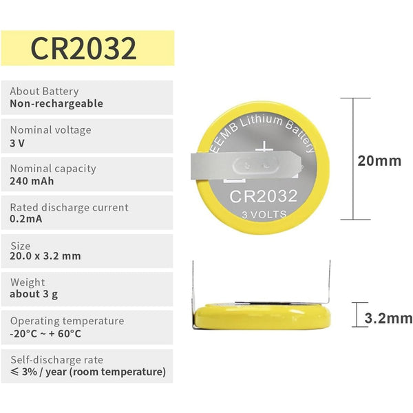 Replacement clock CMOS battery for Nintendo GameCube CR2032 - VBY2 | ZedLabz - 2
