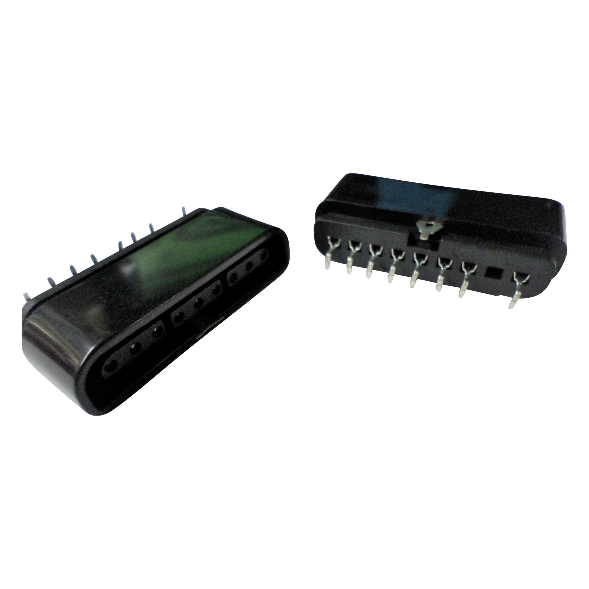 Replacement connector port for PS2 Sony controller 8 pin 90 degree female - 2 pack black | ZedLabz