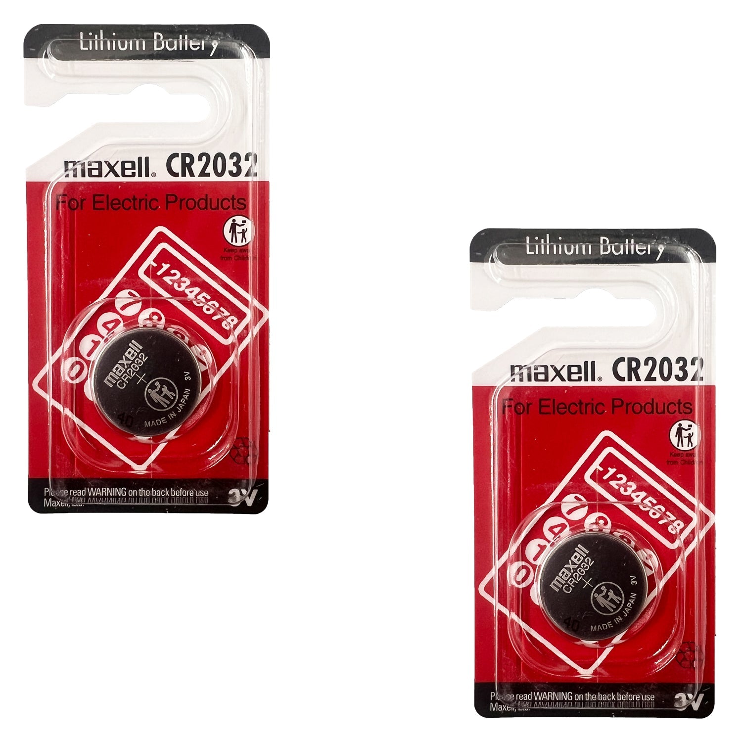 Replacement CR2032 3V button cell battery for Sega Dreamcast Lithium - 2 pack | Maxell - 1