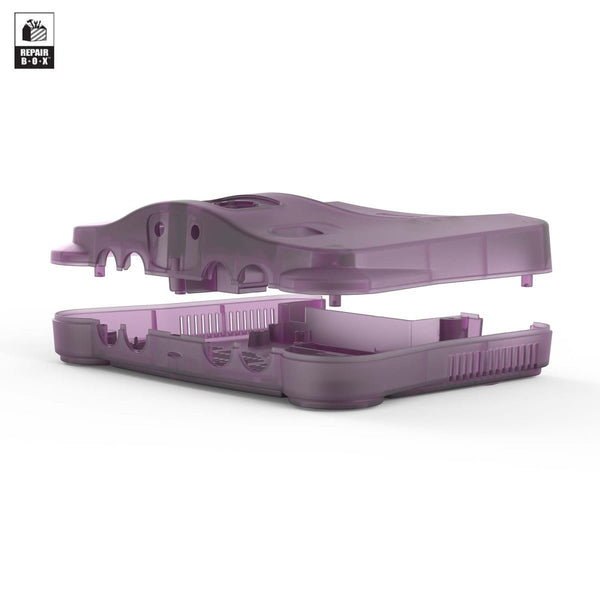 Replacement custom housing shell for Nintendo 64 N64 console - Clear atomic purple | RepairBox - 1