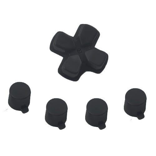 Replacement D-pad & Action Button Set For Sony PS4 Controllers - Black | ZedLabz