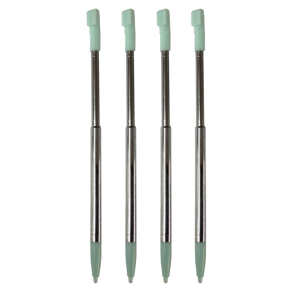 Replacement Extendable Metal Stylus Pens For Nintendo DSi - 4 Pack Green | ZedLabz - 1