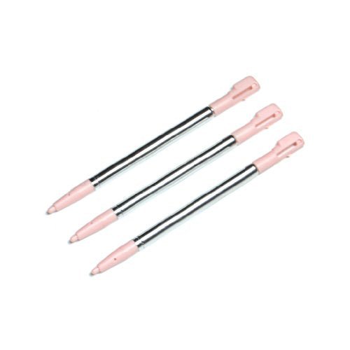 Replacement Extendable Metal Stylus Pens For Nintendo DSi - 4 Pack Pink | ZedLabz - 2