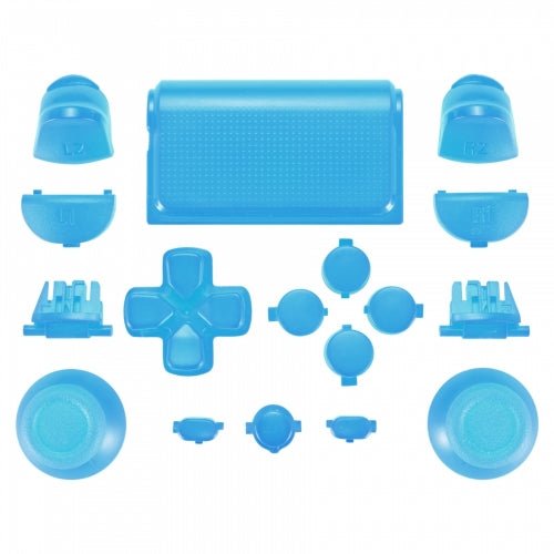 Replacement Full Button Set For 2nd Gen Sony PS4 JDM - 030 Controllers - Light Blue | ZedLabz - 1