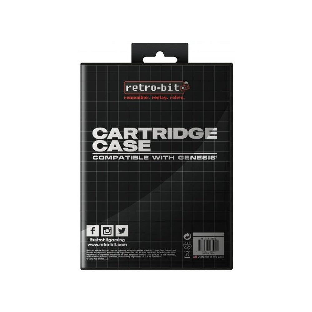 Replacement game cartridge case compatible with Sega Mega drive / Genesis - Black | Retro-bit