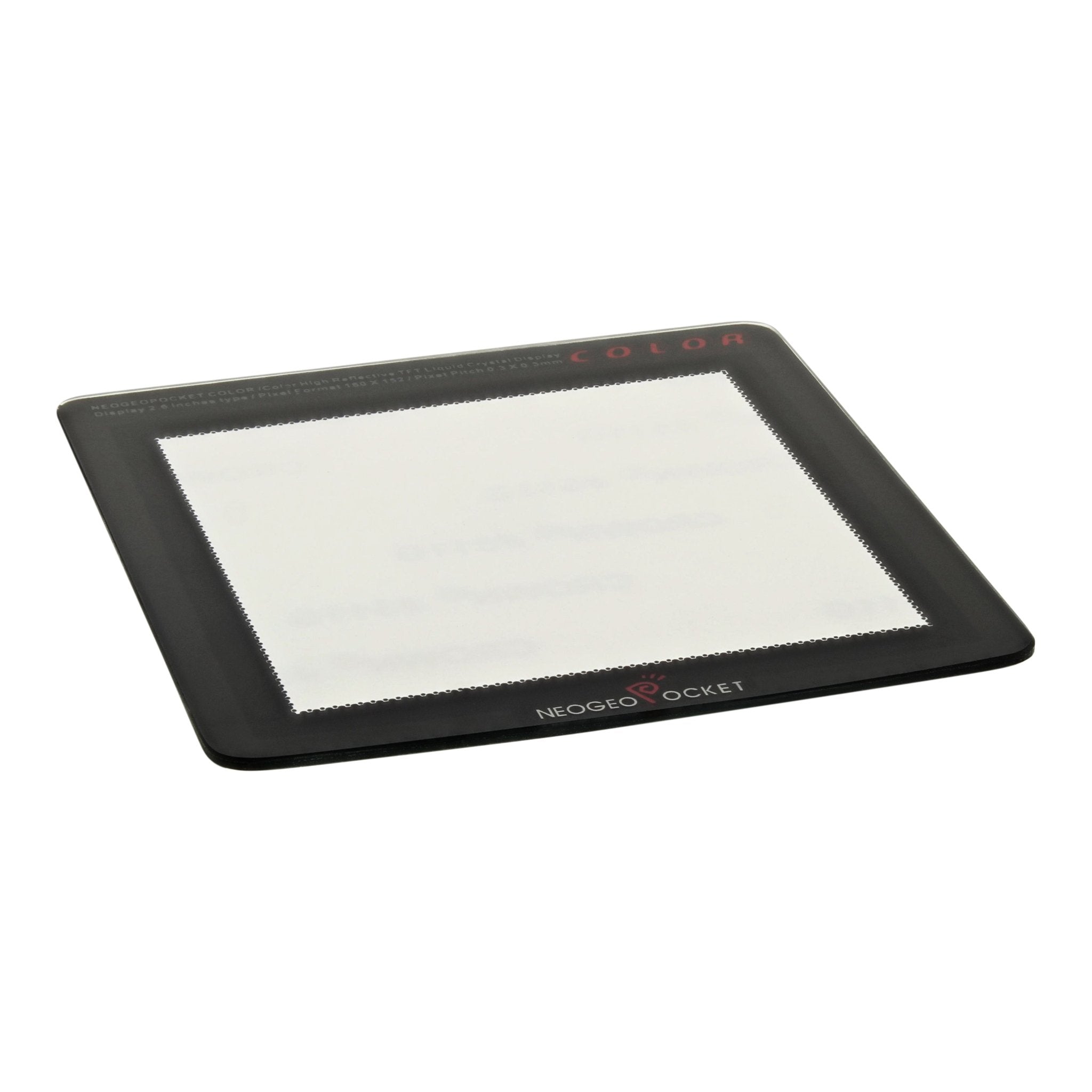 Replacement GLASS screen lens cover for Neo Geo Pocket Color with adhesive - Dark grey | ZedLabz