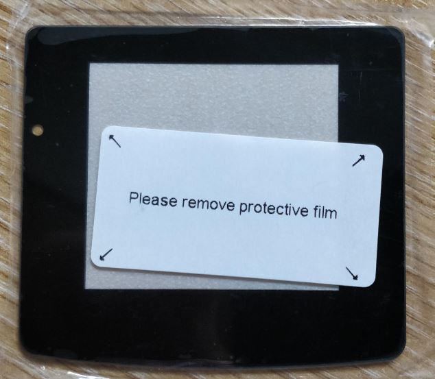 Replacement Glass Screen Lens For Nintendo Game Boy Color Full Black (No Logo) | Retro Modding