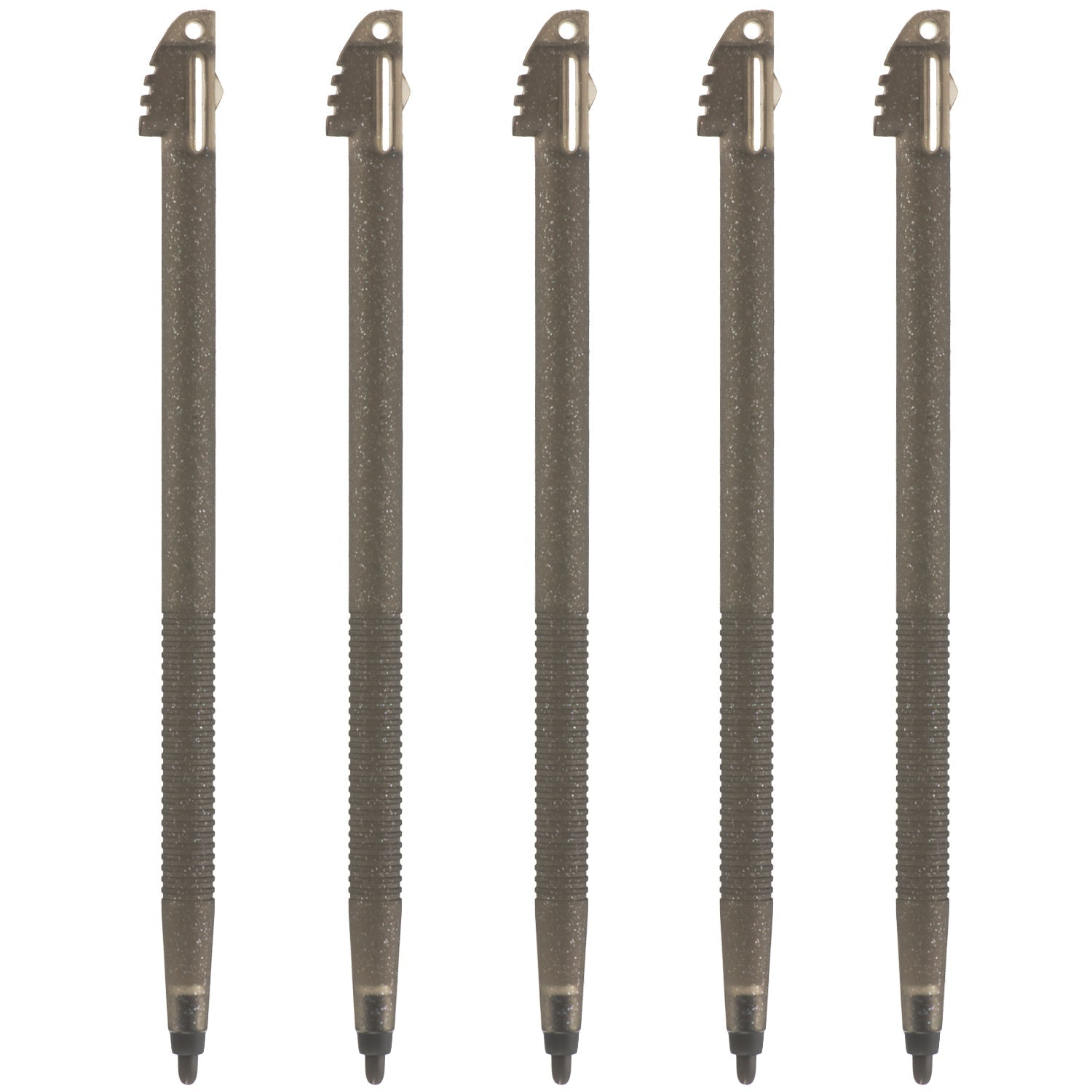Replacement Glitter Stylus Set For Nintendo 3DS XL - 5 Pack Black | ZedLabz