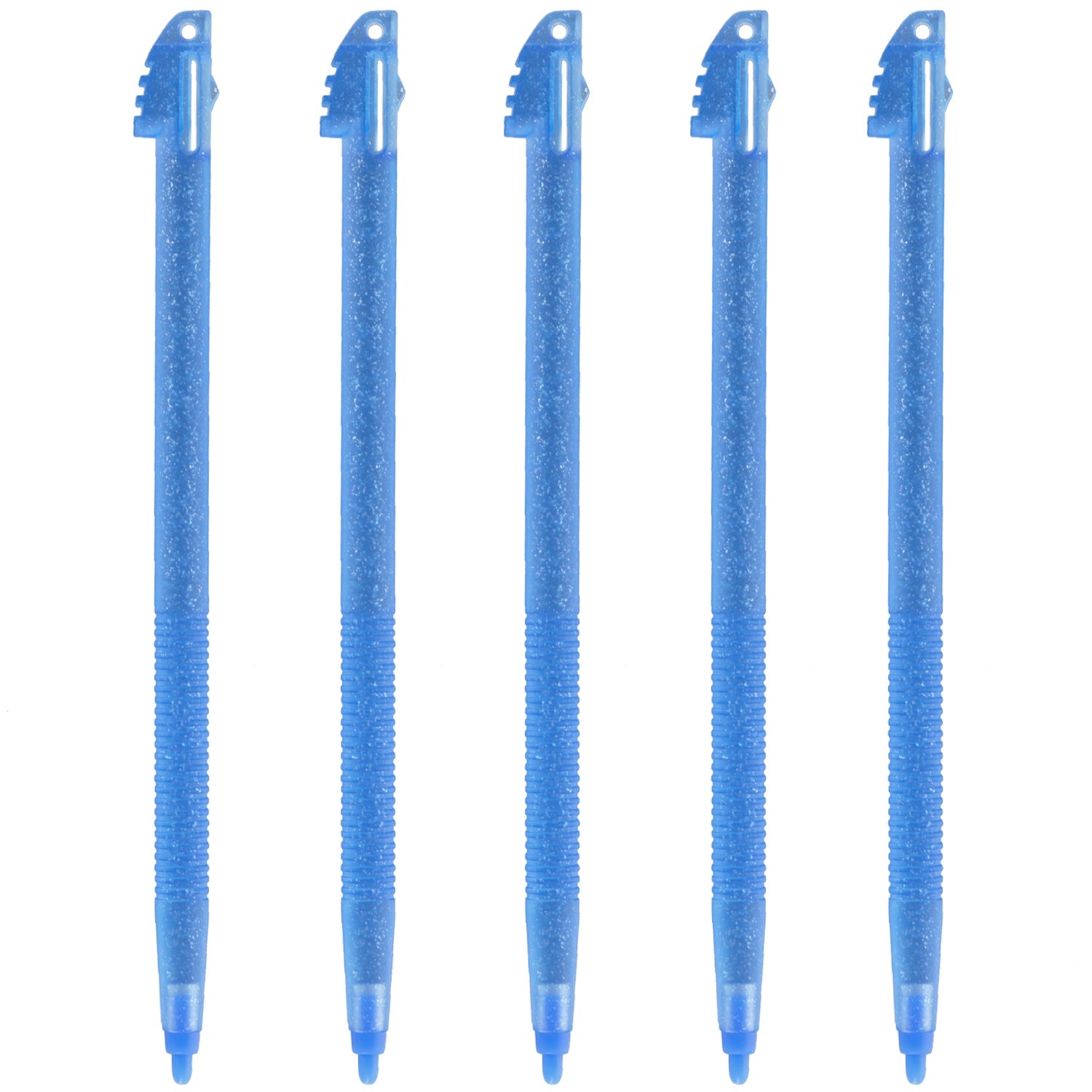 Replacement Glitter Stylus Set For Nintendo 3DS XL - 5 Pack Blue | ZedLabz - 1