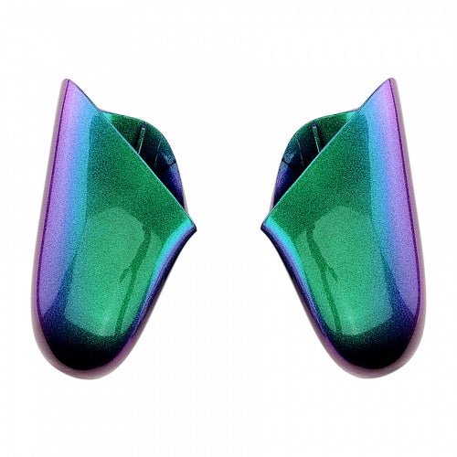 Replacement handle grips for Nintendo Switch Pro controller Left & Right shell - Chameleon Green & Purple | ZedLabz