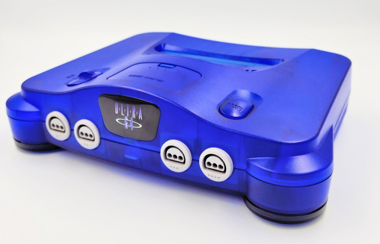 Replacement housing shell for Nintendo 64 N64 console Funtastic series - Midnight blue | Trogg tech - 1