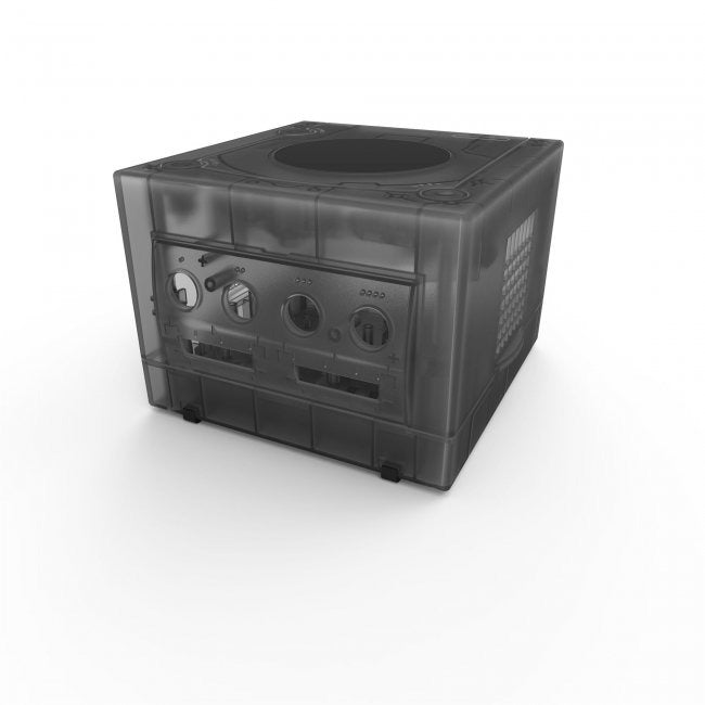 Replacement housing shell for Nintendo GameCube GC DOL-001 & DOL-101 console - Smoke Black | Teknogame