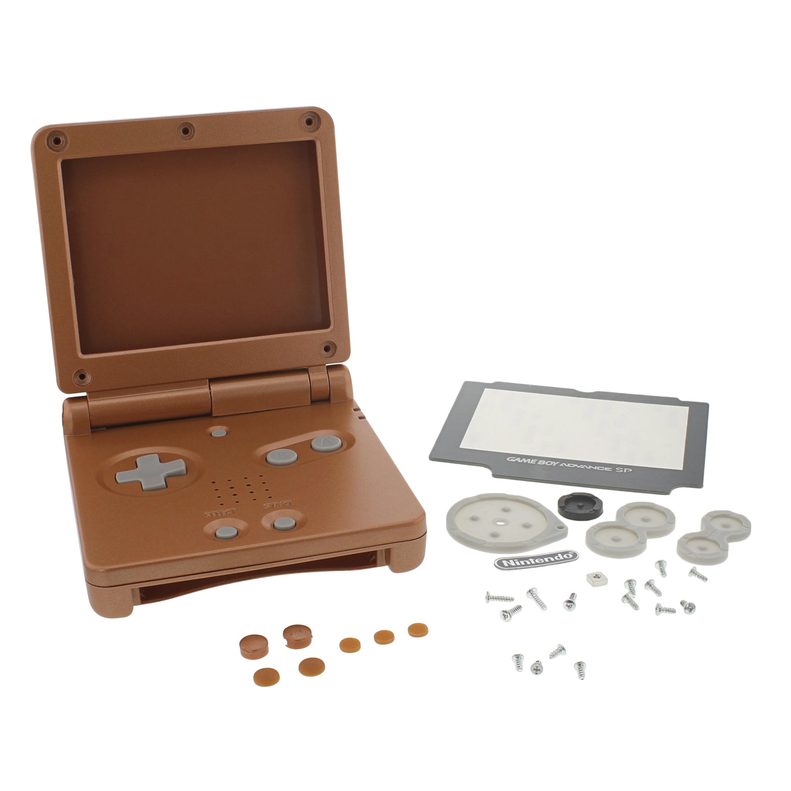Replacement Housing Shell Kit For Nintendo Game Boy Advance SP - Copper | ZedLabz