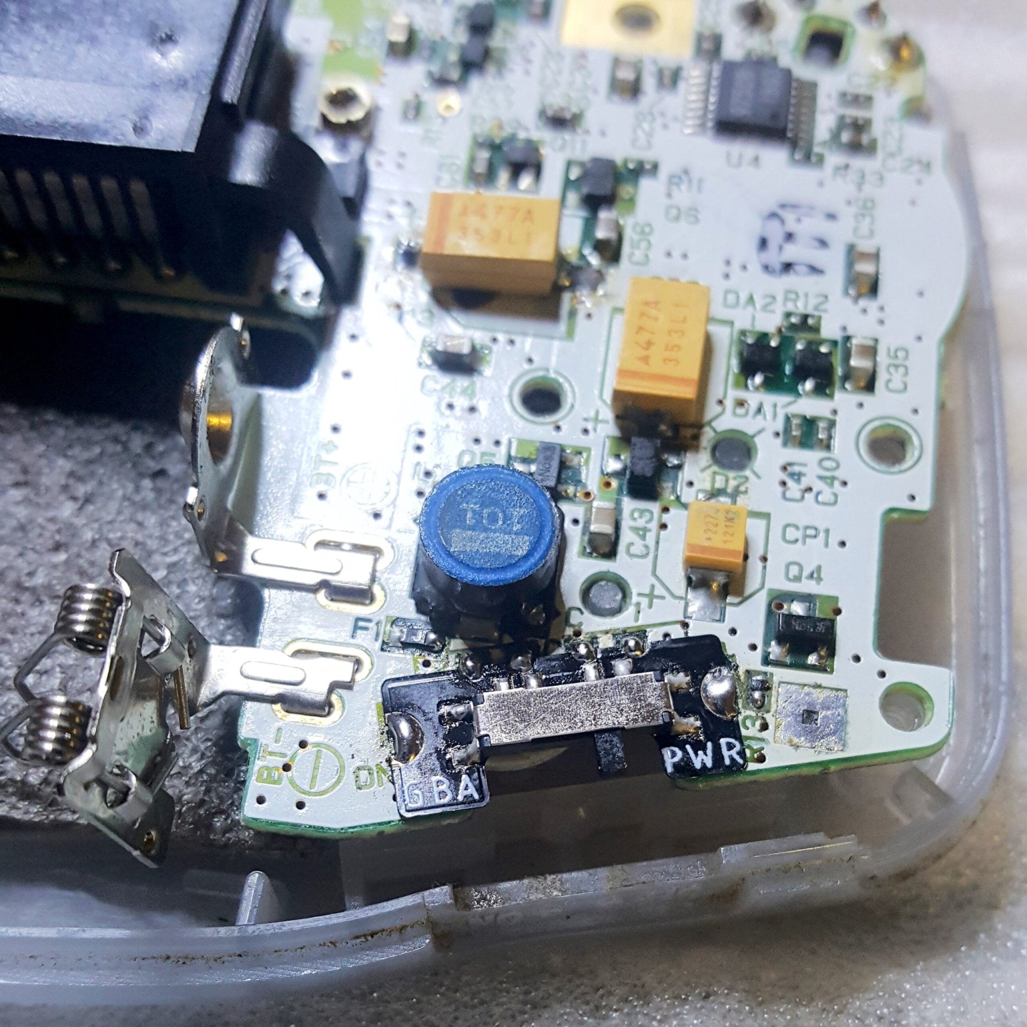 Replacement power switch for Game Boy Advance (GBA) handheld premium thin flex PCB mod | Helder Game Tech