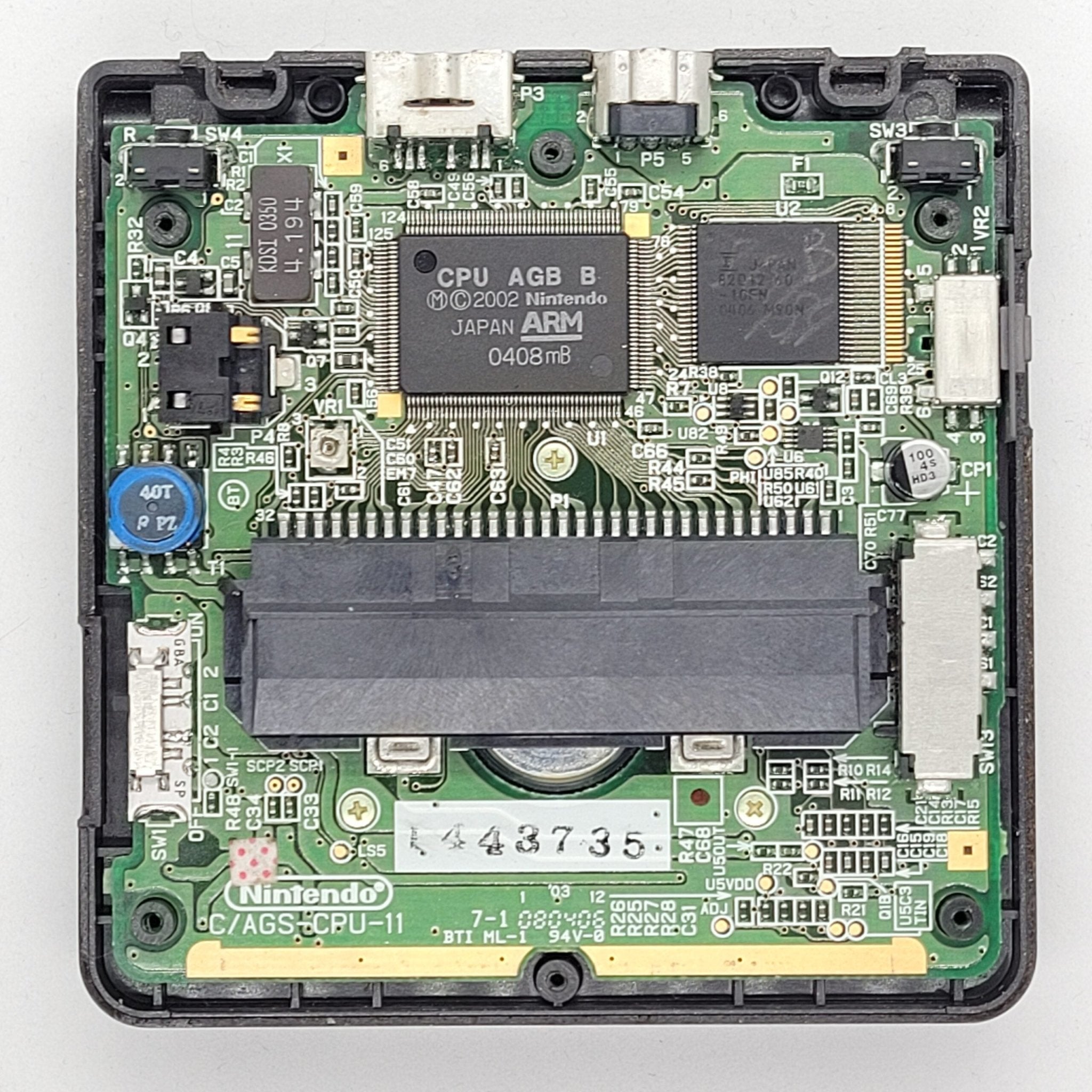 Replacement power switch for Game Boy Advance SP (GBA SP) handheld premium thin flex PCB mod | Helder Game Tech