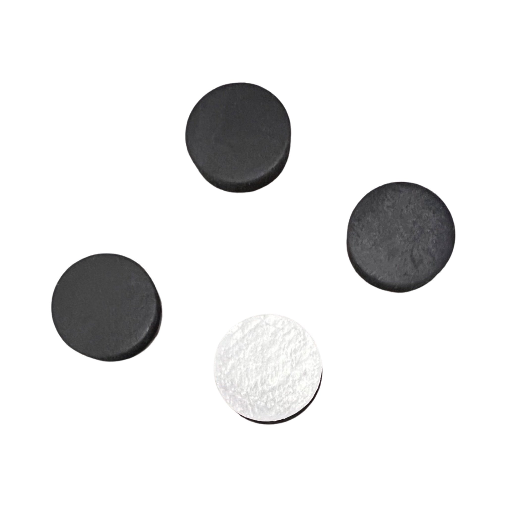 Replacement rubber feet set for Atari 2600 console or Joystick self adhesive 12mm x 3mm - 4 Pack black | ZedLabz