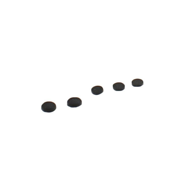 Replacement rubber screw cover set for Nintendo Gameboy Advance SP - black | ZedLabz