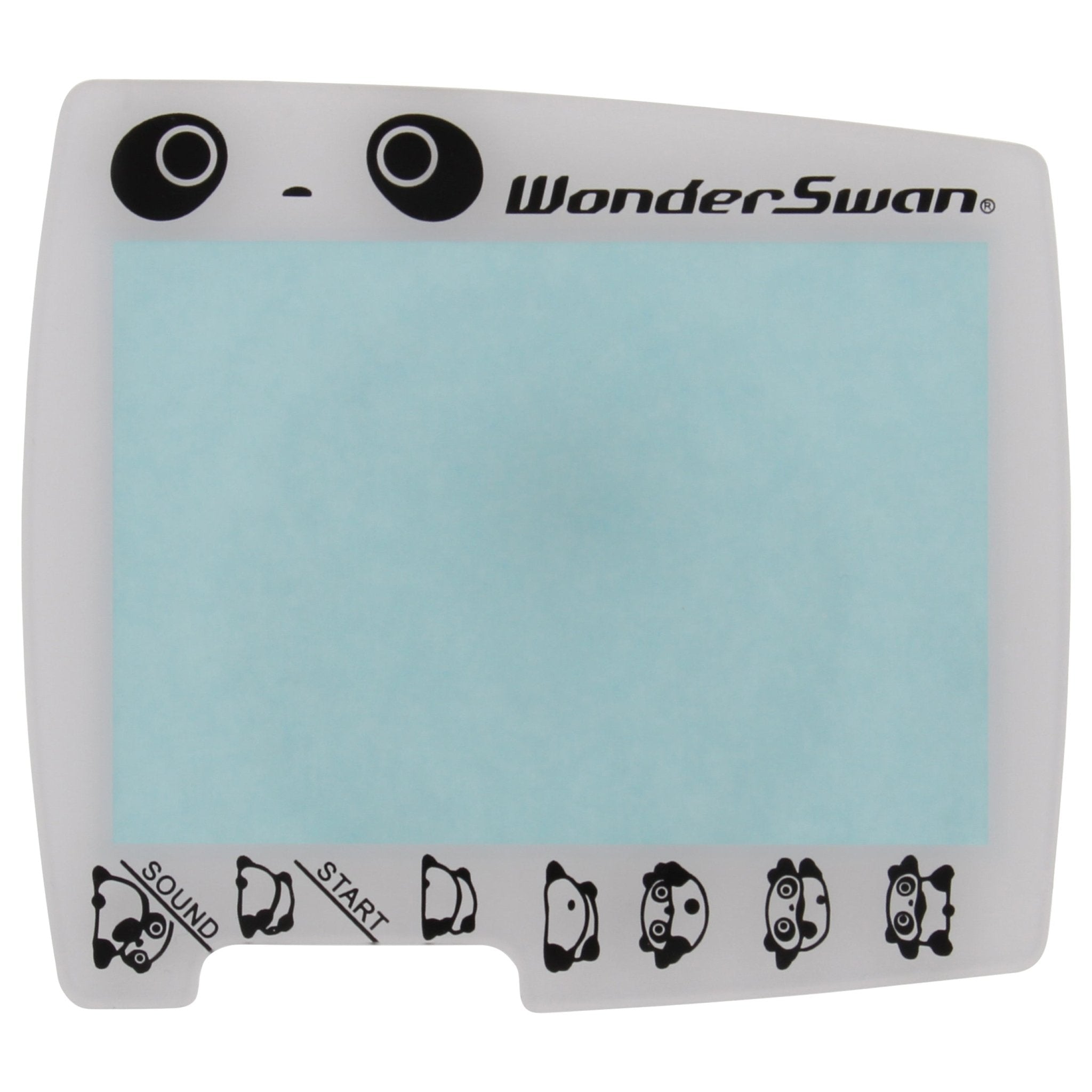 Replacement screen lens plastic cover for Bandai WonderSwan Tare Panda edition protective - white | ZedLabz