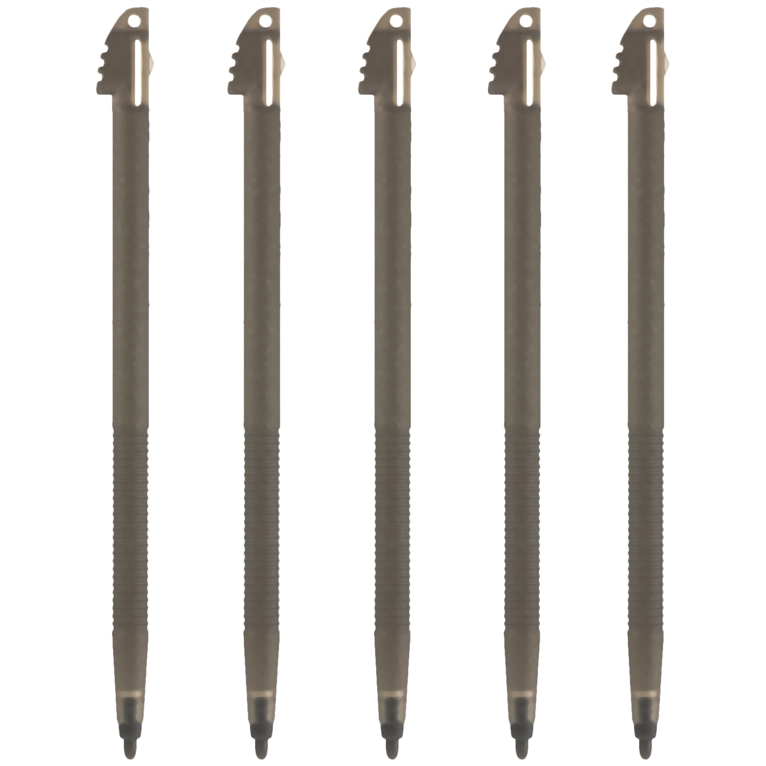 Replacement Semi - Transparent Stylus For Nintendo 3DS XL - 5 Pack Black | ZedLabz - 1