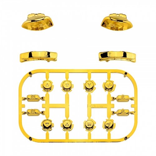 Replacement Soft Touch Button Set For Nintendo Switch Joy-Cons - Chrome Gold | ZedLabz