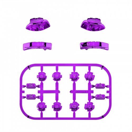 Replacement Soft Touch Button Set For Nintendo Switch Joy-Cons - Chrome Purple | ZedLabz