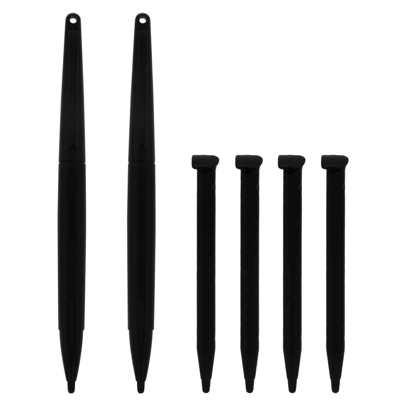 Replacement Standard & XL Stylus Pen Pack For 2015 Nintendo New 2DS XL - 6 Pack Black | ZedLabz