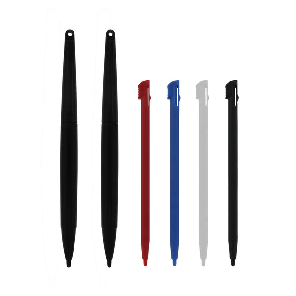Replacement Standard & XL Stylus Pen Pack For Nintendo 2DS - 6 Pack Multi-Colour | ZedLabz