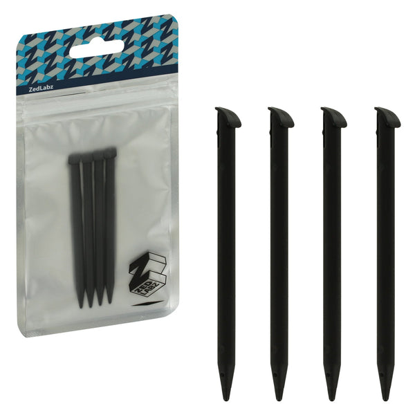 Replacement Stylus Pen For 2015 Nintendo New 3DS XL - 4 Pack Black | ZedLabz